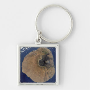 Satelliet-uitzicht van Mount Fogo Sleutelhanger