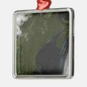 Satelliet uitzicht van New England Metalen Ornament (Links)