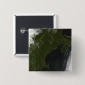 Satelliet uitzicht van New England Vierkante Button 5,1 Cm (Voorkant /achterkant)