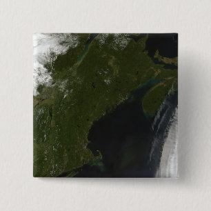 Satelliet uitzicht van New England Vierkante Button 5,1 Cm