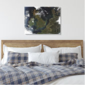 Satelliet-uitzicht van Noord-Europa Canvas Afdruk (Insitu (Slaapkamer))