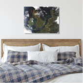 Satelliet-uitzicht van Noord-Europa Canvas Afdruk (Insitu (Slaapkamer))