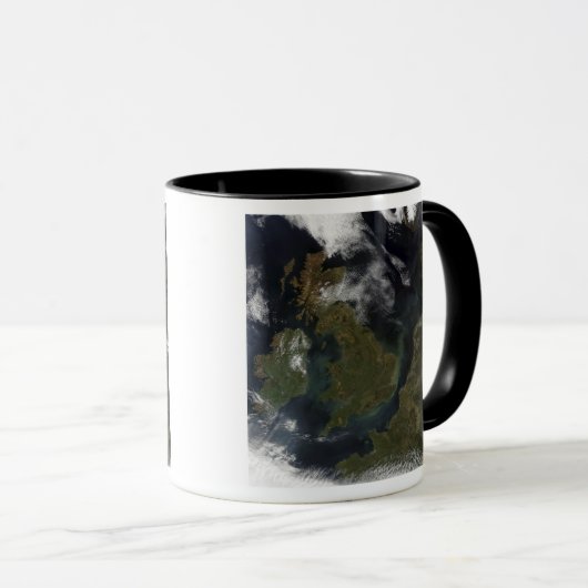 Satelliet-uitzicht van Noord-Europa Mok (Voorkant rechts)