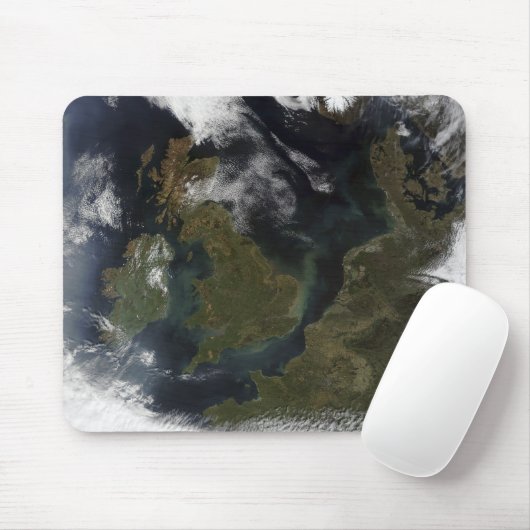 Satelliet-uitzicht van Noord-Europa Muismat (Met muis)