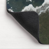 Satelliet-uitzicht van Noordwest-Canada Muismat (Hoek)