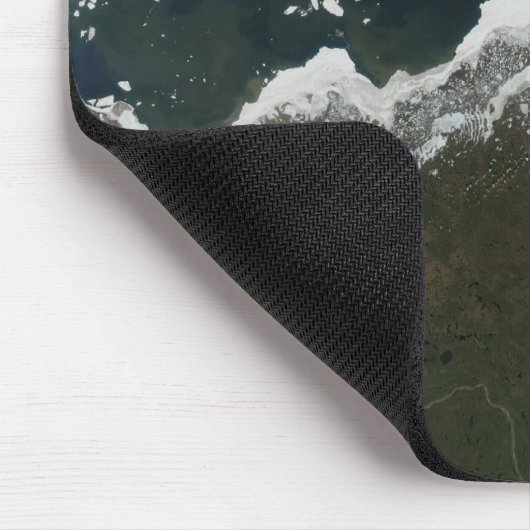 Satelliet-uitzicht van Noordwest-Canada Muismat (Hoek)