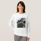 Satelliet-uitzicht van Noordwest-Canada T-shirt (Voorkant volledig)