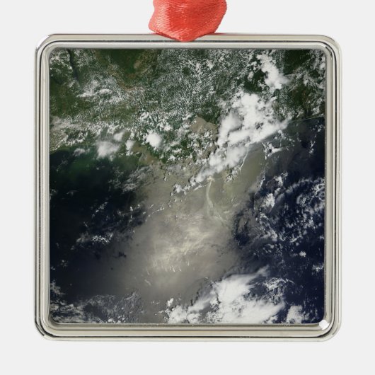 Satelliet-uitzicht van olielevers en olielonijnen metalen ornament (Voorkant)