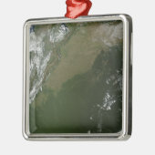 Satelliet-uitzicht van Oost-Colombia Metalen Ornament (Links)