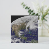 Satelliet-Uitzicht van orkaan Sandy Kaart (Staand voorkant)