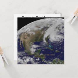 Satelliet-Uitzicht van orkaan Sandy Kaart