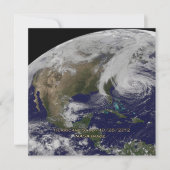 Satelliet-Uitzicht van orkaan Sandy Kaart (Voorkant)