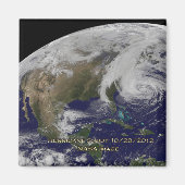 Satelliet-Uitzicht van orkaan Sandy Magneet (Voorkant)