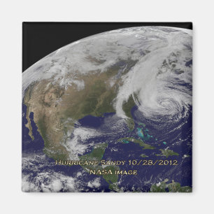 Satelliet-Uitzicht van orkaan Sandy Magneet