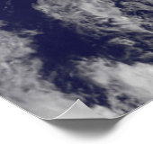 Satelliet-Uitzicht van orkaan Sandy Poster (Hoek)