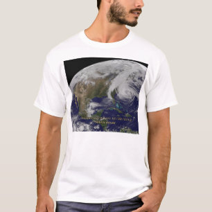 Satelliet-Uitzicht van orkaan Sandy T-shirt