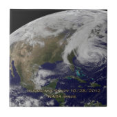 Satelliet-Uitzicht van orkaan Sandy Tegeltje (Voorkant)