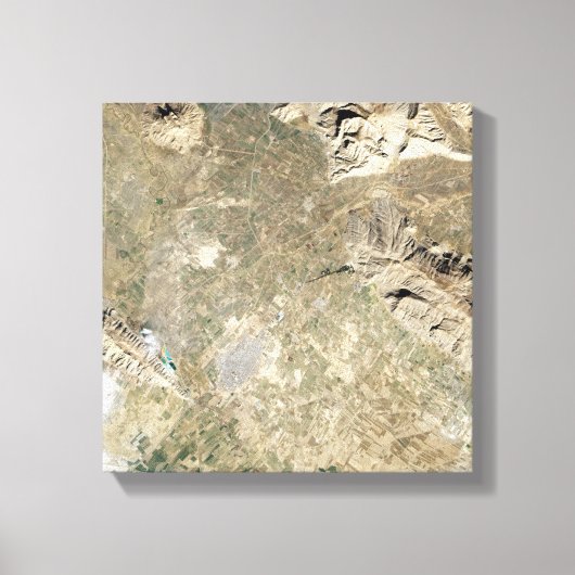 Satelliet-uitzicht van Persepolis Canvas Afdruk (Voorkant)