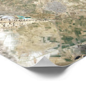 Satelliet-uitzicht van Persepolis Poster (Hoek)