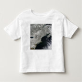 Satelliet-uitzicht van sneeuw kinder shirts (Voorkant)