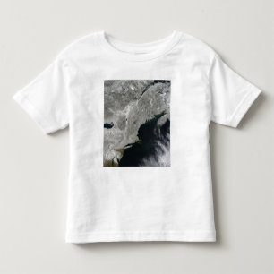 Satelliet-uitzicht van sneeuw kinder shirts