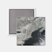 Satelliet-uitzicht van sneeuw magneet (Voorkant / Achterkant)