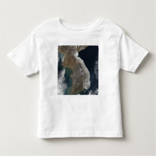 Satelliet-uitzicht van sneeuwval kinder shirts