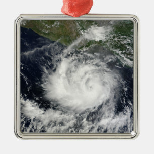 Satelliet uitzicht van Tropisch Storm Darby Metalen Ornament