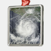 Satelliet uitzicht van Tropisch Storm Darby Metalen Ornament (Links)