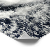 Satelliet uitzicht van Tropisch Storm Darby Poster (Hoek)