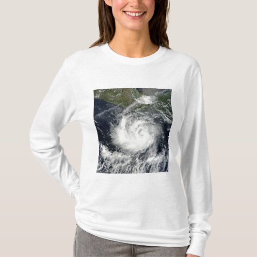 Satelliet uitzicht van Tropisch Storm Darby T-shirt (Voorkant)