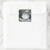 Satelliet uitzicht van Tropisch Storm Darby Vierkante Sticker (Tas)