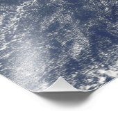 Satelliet-uitzicht van vulkanische mist foto afdruk (Hoek)