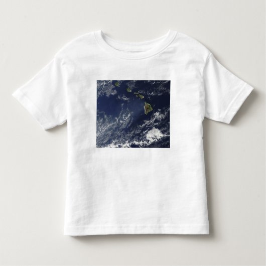 Satelliet-uitzicht van vulkanische mist kinder shirts (Voorkant)