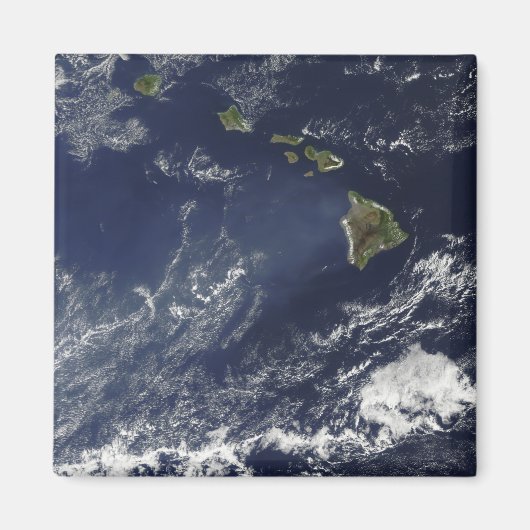 Satelliet-uitzicht van vulkanische mist magneet (Voorkant)