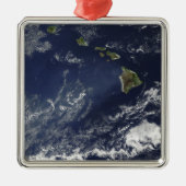 Satelliet-uitzicht van vulkanische mist metalen ornament (Voorkant)