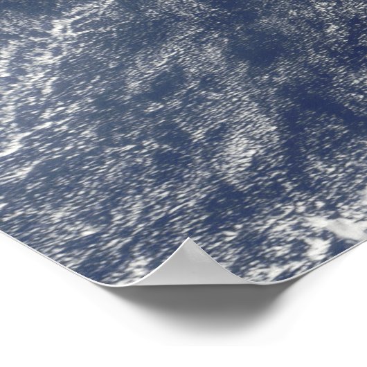 Satelliet-uitzicht van vulkanische mist poster (Hoek)