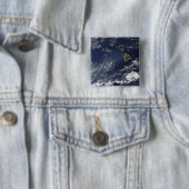 Satelliet-uitzicht van vulkanische mist vierkante button 5,1 cm (In situ)