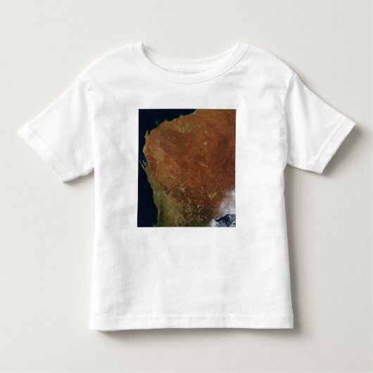 Satelliet-uitzicht van Western Australië Kinder Shirts (Voorkant)