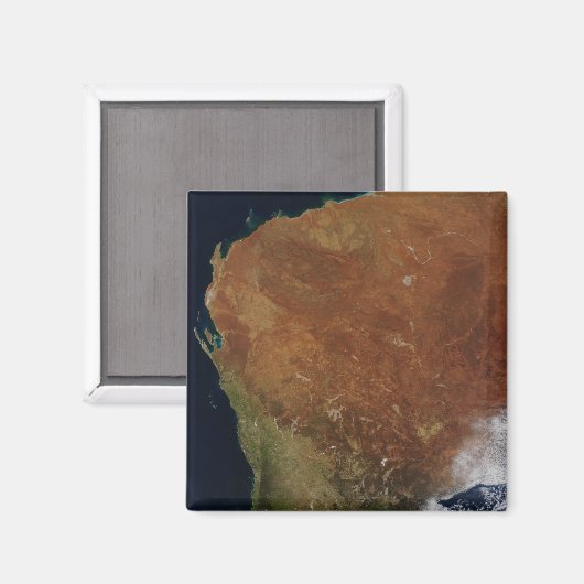 Satelliet-uitzicht van Western Australië Magneet (Voorkant / Achterkant)