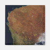 Satelliet-uitzicht van Western Australië Magneet (Voorkant)