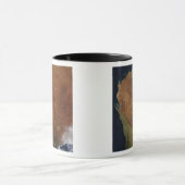 Satelliet-uitzicht van Western Australië Mok (Midden)