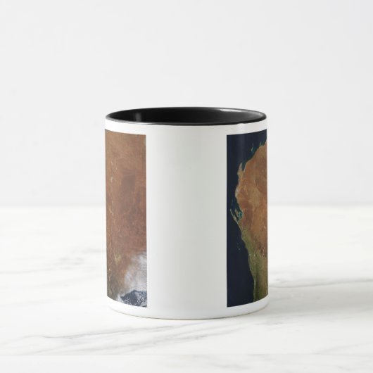 Satelliet-uitzicht van Western Australië Mok (Midden)