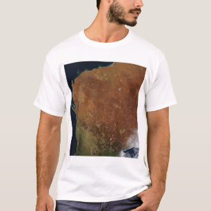 Satelliet-uitzicht van Western Australië T-shirt