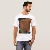 Satelliet-uitzicht van Western Australië T-shirt (Voorkant volledig)