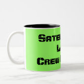 Satelliet van het lid van de Liefde Crew Tweekleurige Koffiemok (Links)