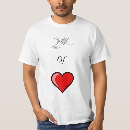 Satelliet van het T-shirt van de Liefde! (Voorkant)