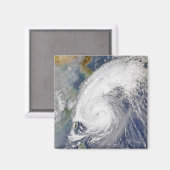 Satellietafbeelding van een tyfoon magneet (Voorkant / Achterkant)
