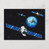 Satellietbaan Briefkaart (Voorkant)