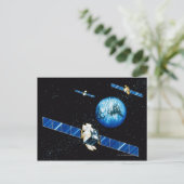 Satellietbaan Briefkaart (Staand voorkant)